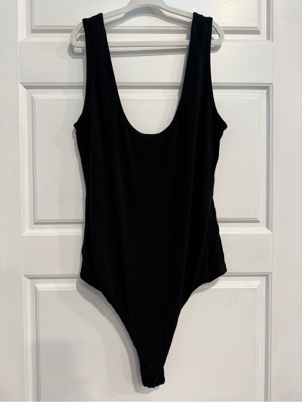 Lovers + Friends Black Open Back Bodysuit Size Small